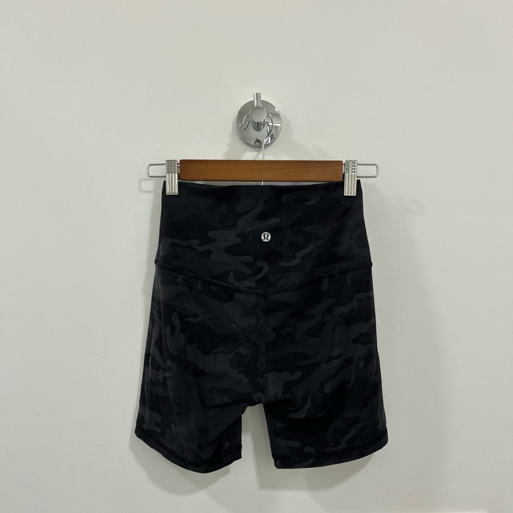 Lululemon Athletica Black Camo Shorts